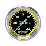 Classic Instruments Autocross Yellow 2-5/8" Boost/Vacuum Gauge - AX341YAPF
