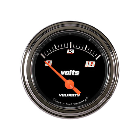 Classic Instruments VELOCITY BLACK 2IN VOLTS - VS30BSLF