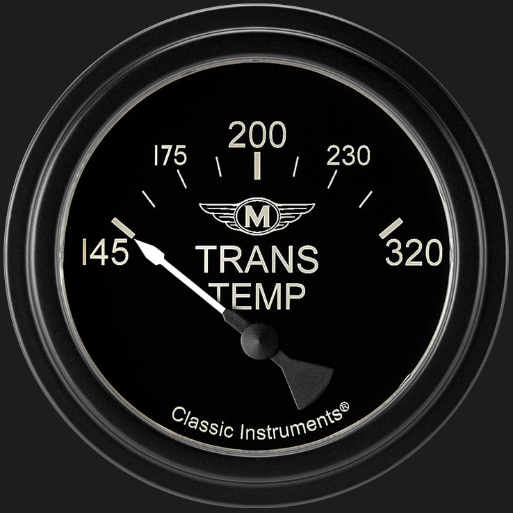 Classic Instruments Moal Bomber 2 5/8" Transmission Temperature Gauge - MA227BLF
