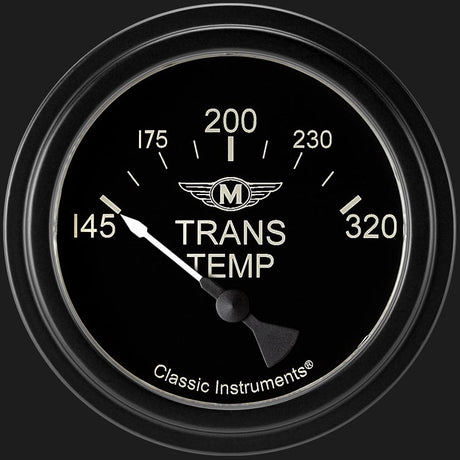 Classic Instruments Moal Bomber 2 5/8" Transmission Temperature Gauge - MA227BLF