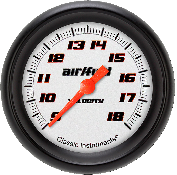 Classic Instruments Velocity White 2 5/8" Air Fuel Ratio Gauge - VS394WBPF