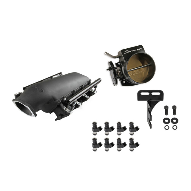 Holley EFI LS1 (Cath) Lo-Ram Black Kit with 102mm TB and 120lb injectors - 300-620BK-120K
