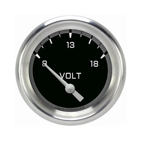 Classic Instruments Autocross Gray 2 5/8" Volt Gauge - AX230GAPF