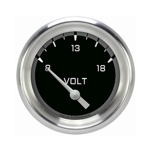 Classic Instruments Autocross Gray 2 5/8" Volt Gauge - AX230GAPF