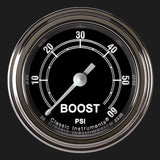 Classic Instruments Traditional 2 1/8" Boost Gauge, 60 psi - TR143SLF