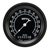 Classic Instruments TRADITIONAL 3IN SPEEDO 140 MPH - TR55BLF