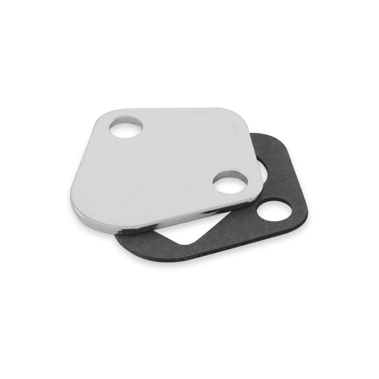 Mr Gasket Fuel Pump Block Off Plate - Chrome - 1516