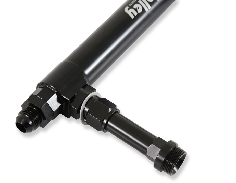 Holley 34-39 Black Anodized Adjustable Billet Fuel Line
