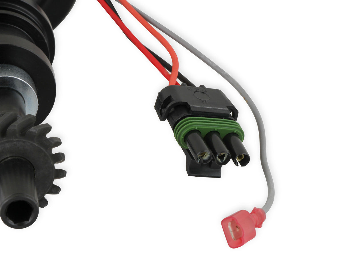 MSD Ready-to-Run Black Marine Distributor Ford 351C-460, Steel Gear - 835071
