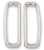 Scott Drake Tail Light Bezels, Stainless Steel - C7TZ-99279A6-7S