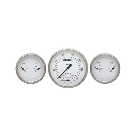 Classic Instruments WHITE HOT 5INSPEEDTACH, 2 - 3IN DUALS-GM - WH61SLC