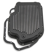 Mr Gasket Transmission Oil Pan - Black Aluminum - 9796BMRG
