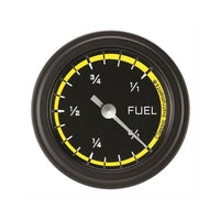 Classic Instruments Autocross Yellow 2-1/8" Fuel Level Gauge - AX109YBLF