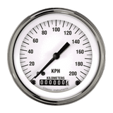 Classic Instruments WHITE HOT 3IN SPEEDO 200 KPH - WH59SLC