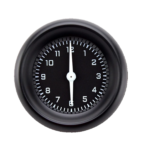 Classic Instruments AutoCross Gray 2 1/8" Clock - AX90GBLF