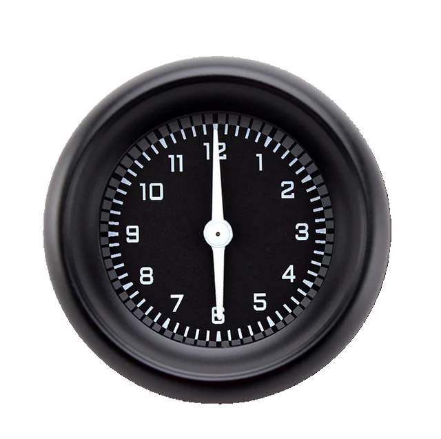 Classic Instruments AutoCross Gray 2 1/8" Clock - AX90GBLF