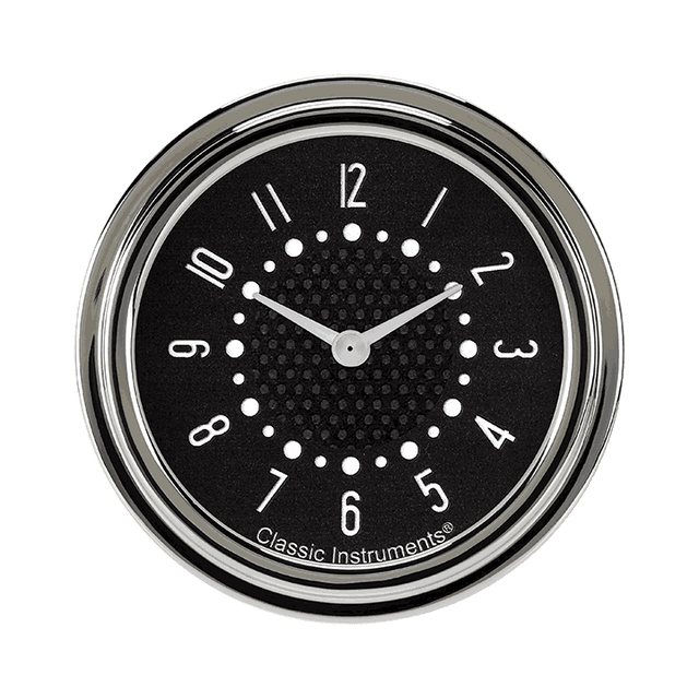 Classic Instruments Bel Era III Matching Black 2 5/8" Clock - BET92B