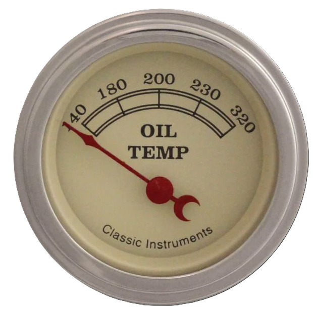 Classic Instruments Vintage 2-1/8" Oil Temperature Gauge - VT28SLC