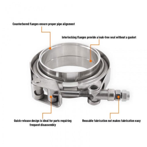 V-Band Clamp Kit with Stainless Steel Weld Flanges