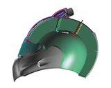 STILO TOP AIR SYSTEM WITH ADJUSTMENT-ALUMINUM OVAL Large SHELL - YA0856