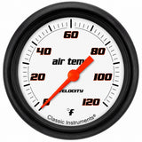 Classic Instruments Velocity White 2-5/8" Outside Air Tempature Gauge - VS399WBPF