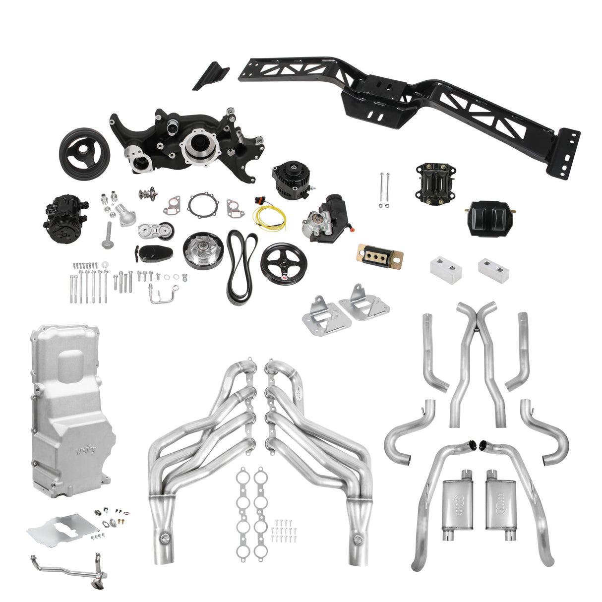 Holley GM 68-72 A-Body Level 5 LS Swap Essentials - Automatic and Manual - SE5-GMA-LSX-AM