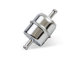 Mr Gasket Chrome Fuel Filter - Fits 5/16 Inch Hose - 9745