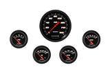Classic Instruments Velocity Black Five Gauge Set 254 - VS254BBLF