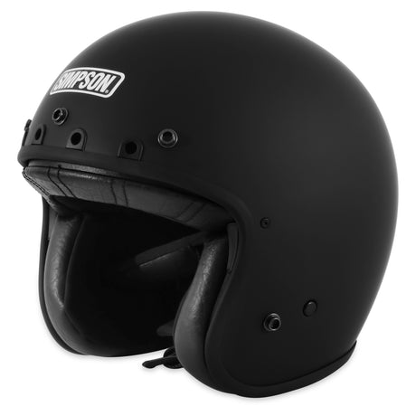 Simpson Motorcycle Chopper Helmet - Flat Black 2X - CHOP32X