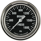 Classic Instruments Hot Rod 2-5/8" Brake Pressure Gauge - HR367SLF