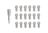 Mr Gasket Headlock Locking Header Bolts - 3/8-16 x 3/4 Inch - Set of 16 - 2231G