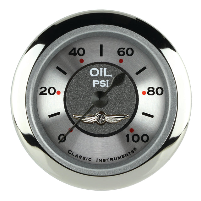 Classic Instruments All American 2 1/8" Oil Pressure Gauge - AW181SRC