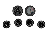 Classic Instruments AutoCross Gray Six Gauge Set 201 - AX201GBLF