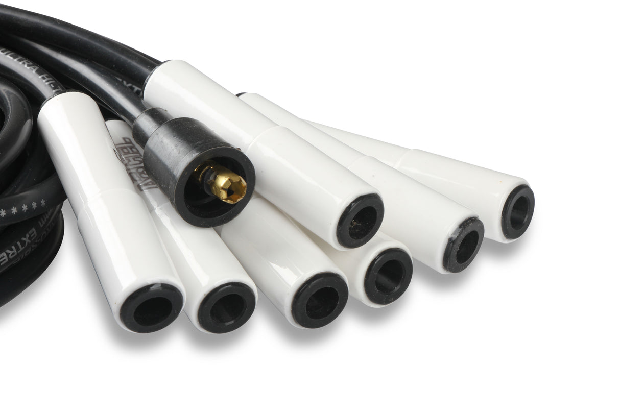 ACCEL Spark Plug Wire Set - Universal - 180 Deg White Ceramic Boots - 9000C