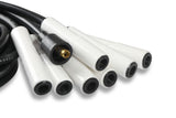 ACCEL Spark Plug Wire Set - Universal - 180 Deg White Ceramic Boots - 9000C