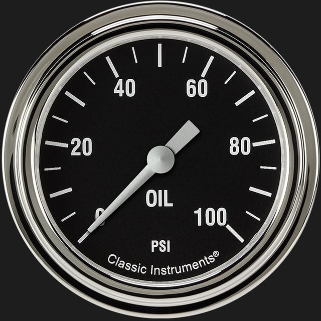 Classic Instruments Hot Rod 2 5/8" Oil Pressure Gauge - HR381SLF