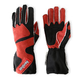 Racequip SFI 3.3/5 Red / Black Outseam Short Gauntlet Nomex Race Gloves - 2X-Large - 356107RQP