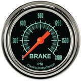 Classic Instruments G/Stock 2-5/8" Brake Pressure Gauge - GS367SLF