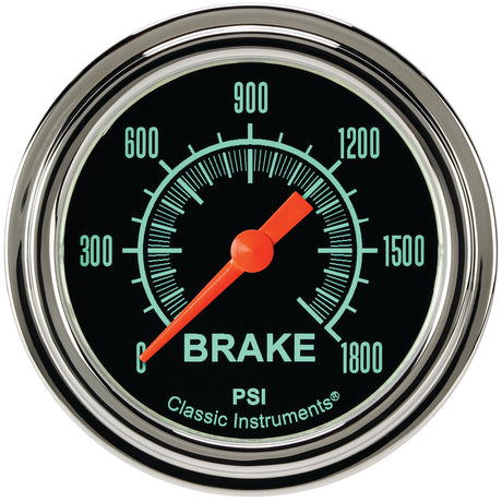 Classic Instruments G/Stock 2-5/8" Brake Pressure Gauge - GS367SLF