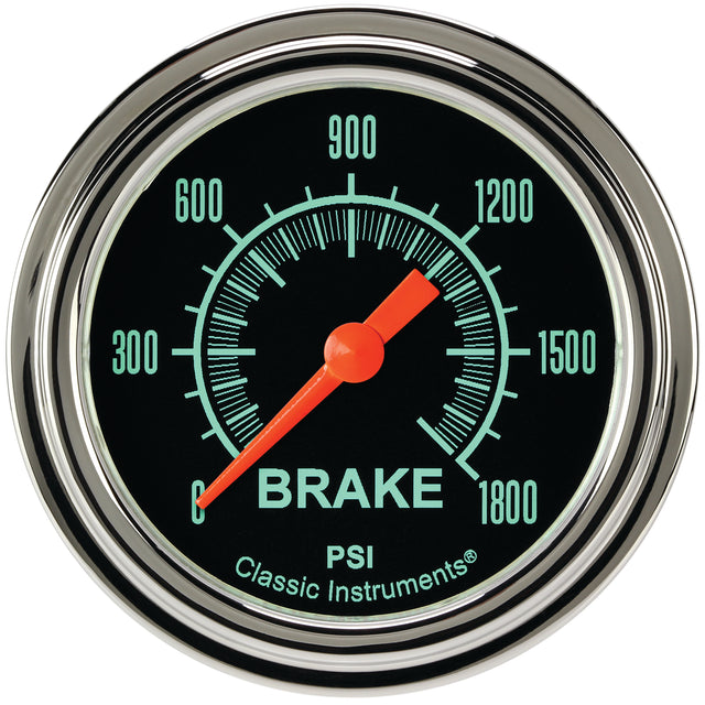 Classic Instruments G/Stock 2-5/8" Brake Pressure Gauge - GS367SLF