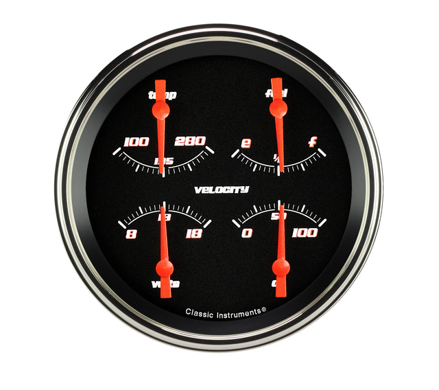 Classic Instruments VELOCITY BLACK 5IN QUAD 0-30ohm - VS31BSLF