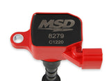 MSD Ignition Coil - Blaster Series - Fits Nissan/Infiniti 3.5L - Red - 6-Pack - 82796