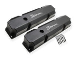 Holley 890005B Sniper Valve Cover - Fabricated Aluminum - Chrysler BB - Short Bolt - Black
