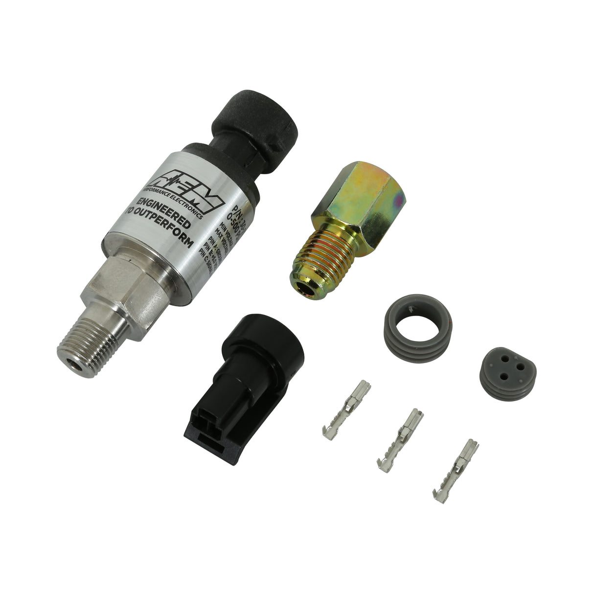 AEM 500 PSIg Stainless Sensor Kit - 30-2130-500
