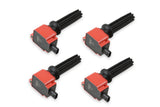 MSD Ignition Coil - Ford EcoBoost - 2.0L/2.3L L4 - Red - 4-Pack - 82594
