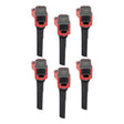 MSD Ignition Coil - Ford EcoBoost - 2.7L / 3.0L V6 - Red - 6-Pack - 826016