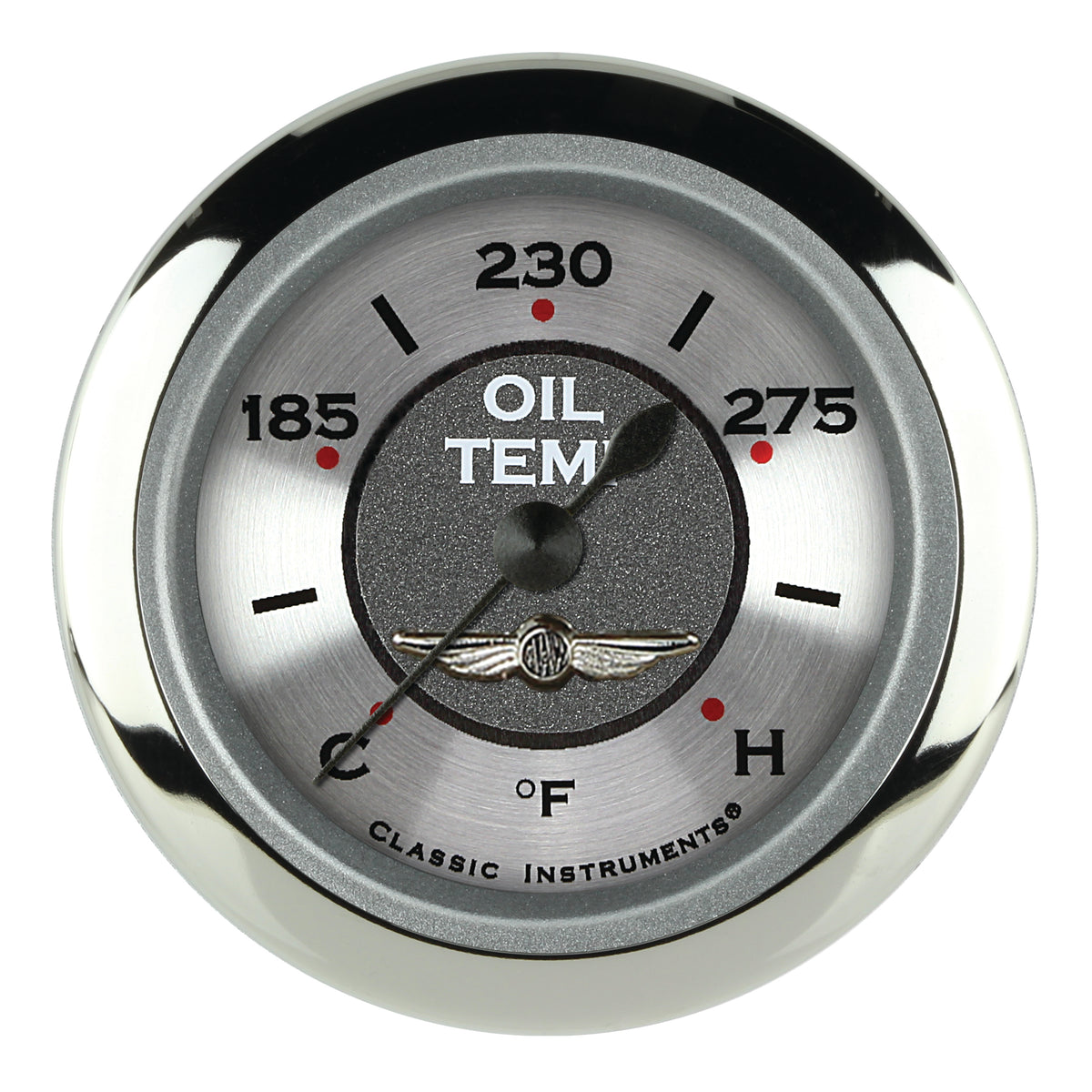 Classic Instruments All American 2-1/8" Oil Temperature Gauge - AW128SRC