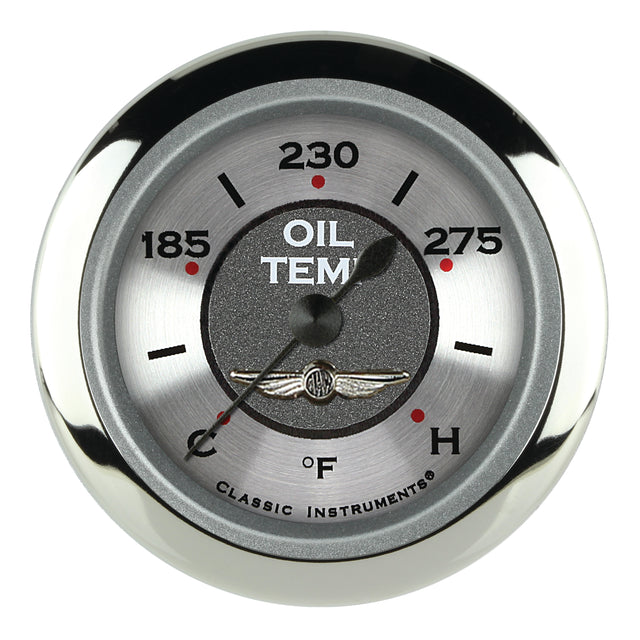 Classic Instruments All American 2-1/8" Oil Temperature Gauge - AW128SRC