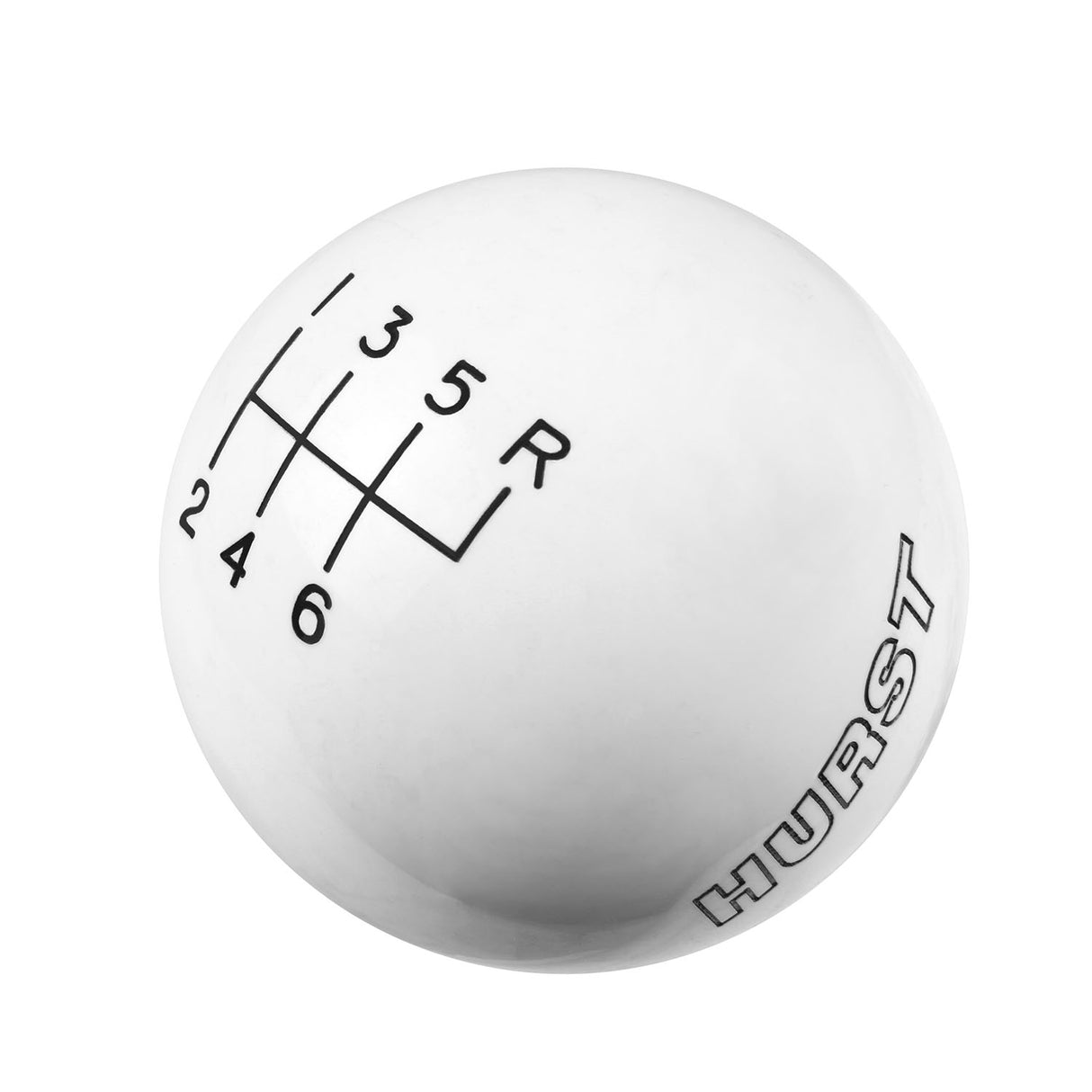 Hurst Shift Knob - 6-Speed - White - 1630056