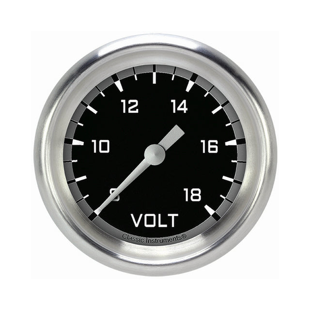 Classic Instruments Autocross Gray 2 5/8" Voltage Gauge - AX330GAPF
